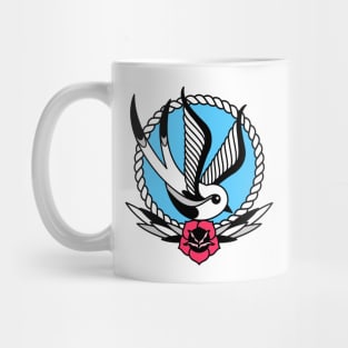 Swallow And Rose Mug